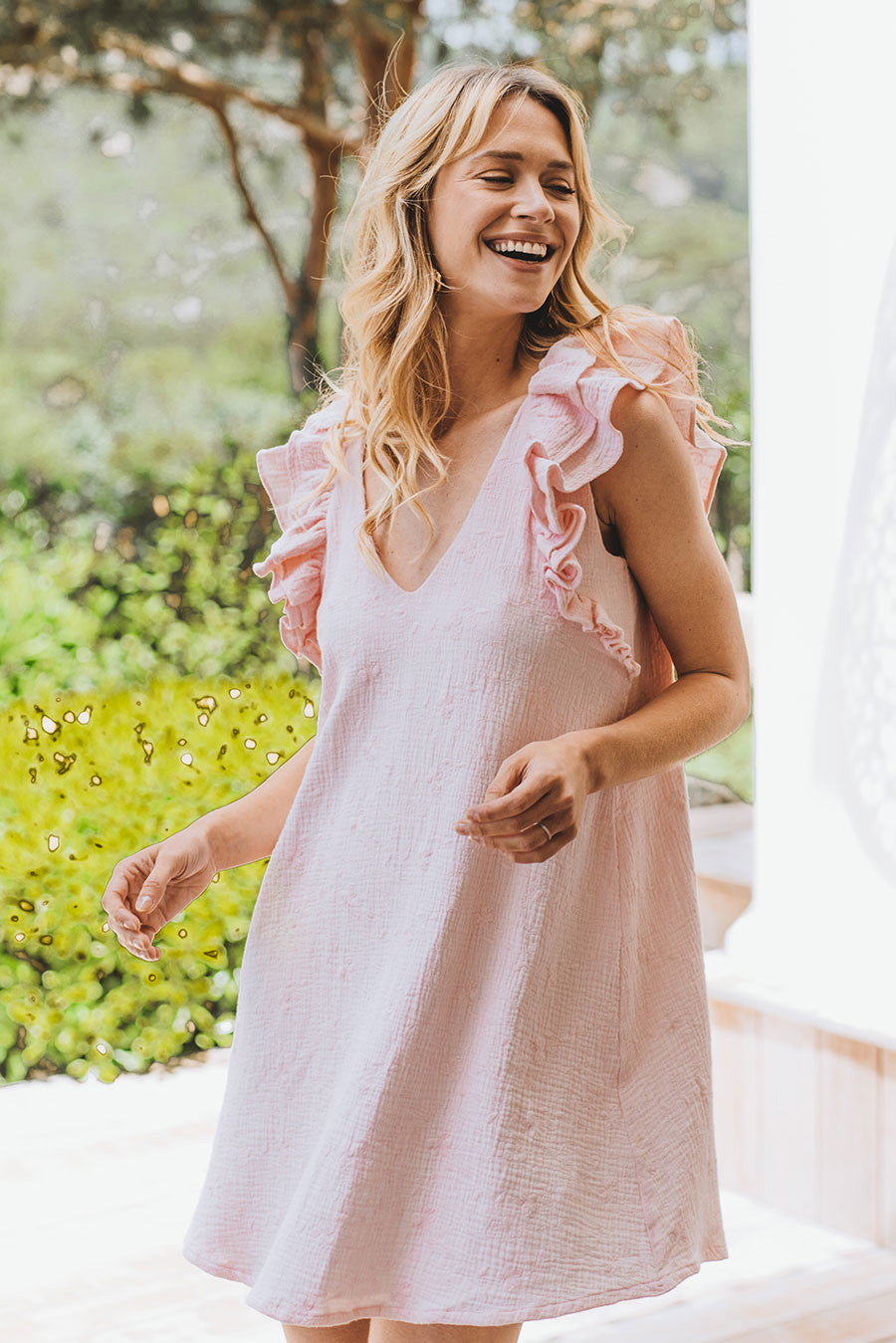 Robe Perla Rose Brodé