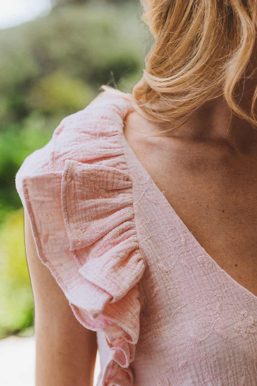 Robe Perla Rose Brodé