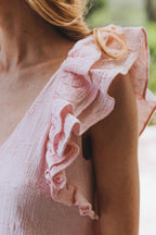 Robe Perla Rose Brodé