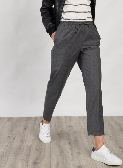 Maison Standards - Elastic Waistband Pants - Heather Grey - Woman - Maison Standards