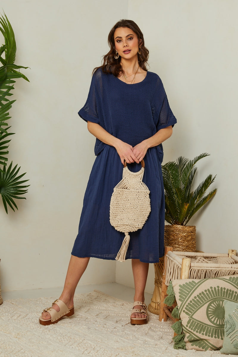 Robe - Marine - Femme