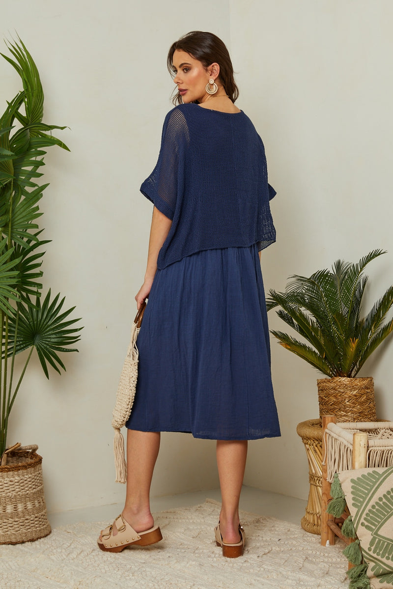 Robe - Marine - Femme