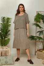 Dress - Taupe - Women