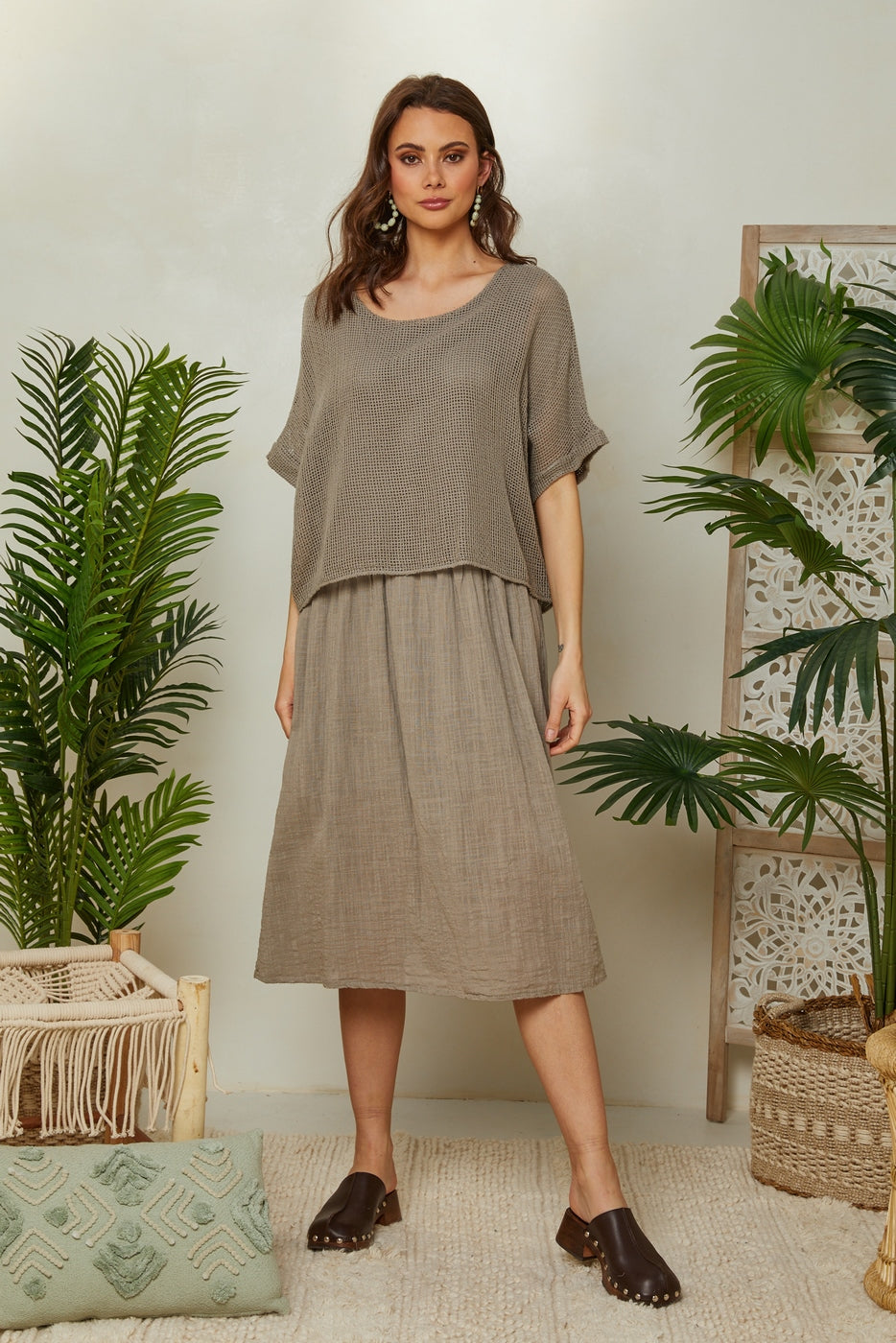 Dress - Taupe - Women