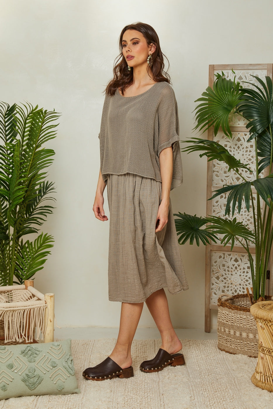 Dress - Taupe - Women