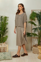 Dress - Taupe - Women