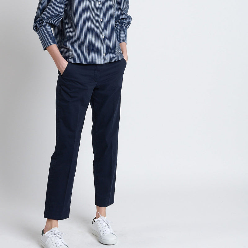 Maison Standards - Chino Coton Léger - Bleu - Femme