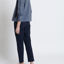 Maison Standards - Chino Coton Léger - Bleu - Femme