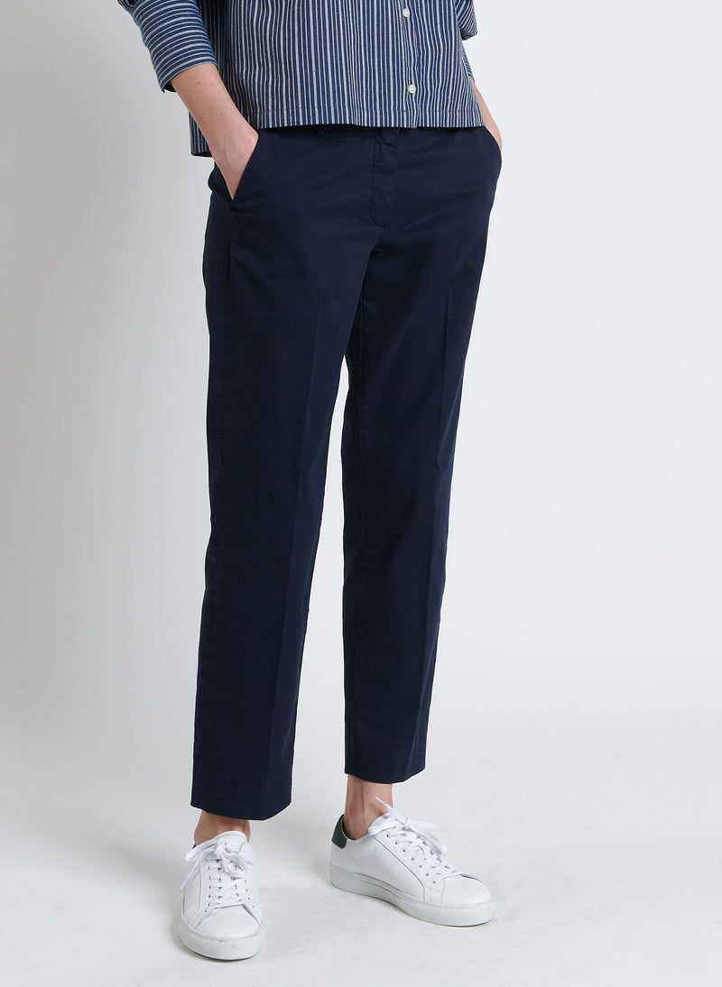 Maison Standards - Chino Coton Léger - Bleu - Femme