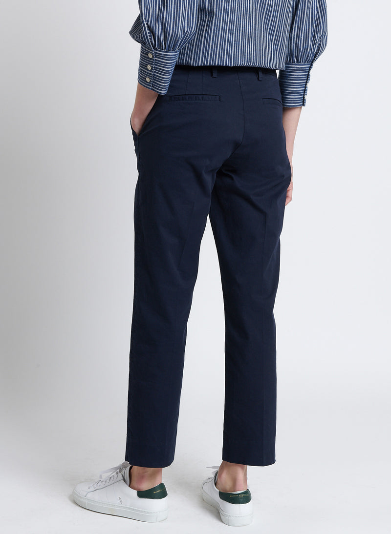 Maison Standards - Chino Coton Léger - Bleu - Femme