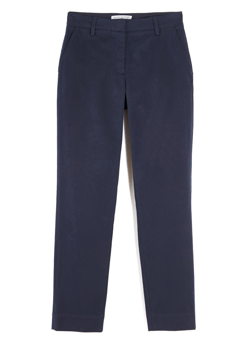 Maison Standards - Chino Coton Léger - Bleu - Femme