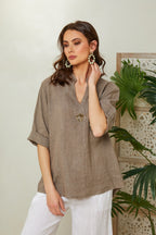 Top - Taupe - Women