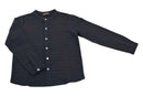 Chemise Col Mao Lange Bleu-Gris Maxence - Enfant