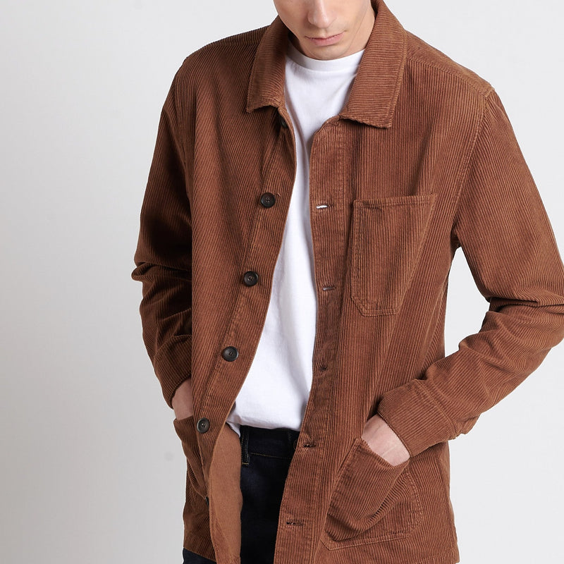Maison Standards - Veste De Travail Velours - Caramel - Homme