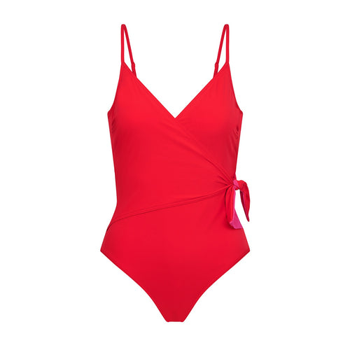 Liv Shell One-Piece Swimsuit - Cherry