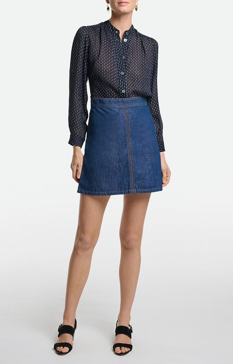 Vanessa Bruno - Jupe Courte - Indigo