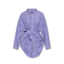 Chemise Balenciaga Oversize Cotton - Bleu - Femme