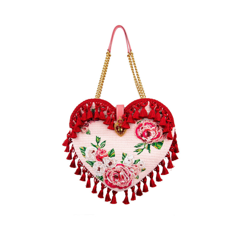 Sac Dolce & Gabbana My Heart Crochet - Rose - Femme -