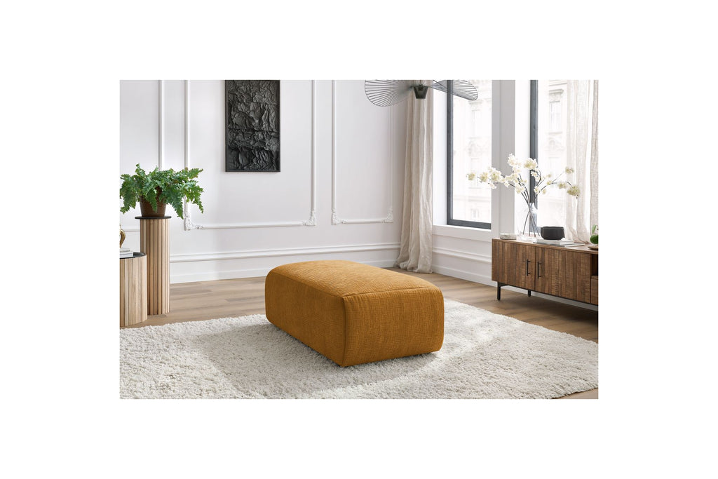 Jeanne - Small Pouffe - Textured Fabric