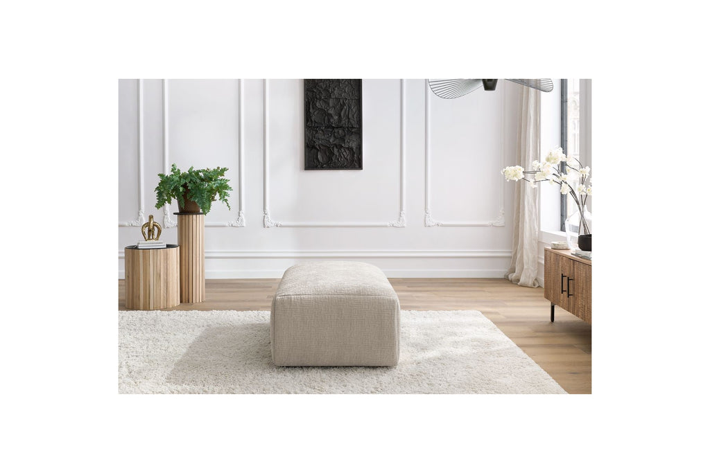 Jeanne - Small Pouffe - Textured Fabric