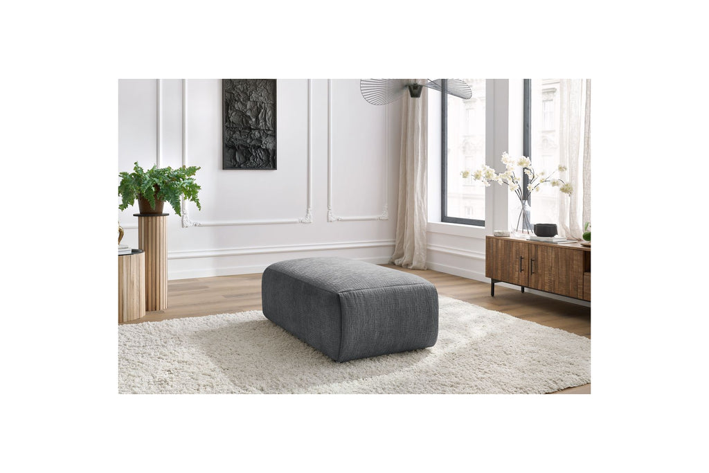 Jeanne - Small Pouffe - Textured Fabric