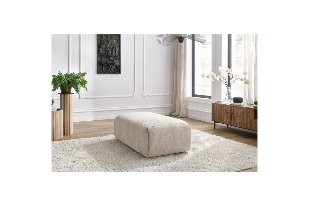 Jeanne - Small Pouffe - Textured Fabric