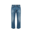 Jean Balenciaga Cropped Cigarette - Bleu - Homme