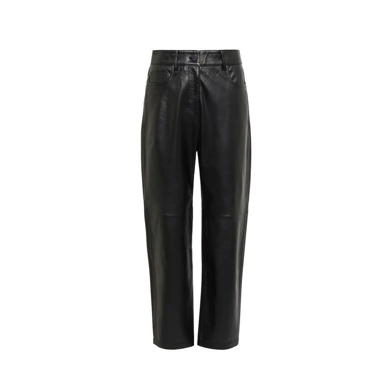 Pantalon 'S Max Mara Liana Leather - Noir - Femme