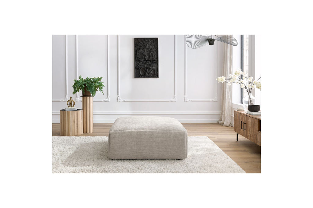Jeanne - Large Pouffe - Textured Fabric