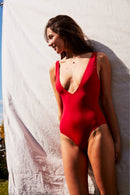 Maillot De Bain Une Pièce L'Essential - Rouge