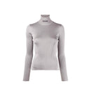 Pull Balenciaga Ribbed Turtleneck - Gris - Femme