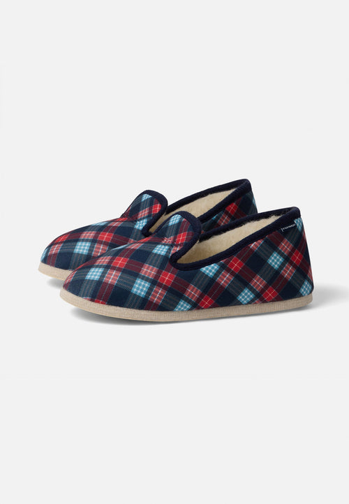 Pantoufles Tartan - Chaussons D'Intérieur En Laine