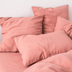 2 fundas de almohada de lino lavado - Rosa empolvado - MOST - The Bradery