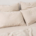 2 Fundas de Almohada de Lino - Rayas Blancas - MOST - The Bradery