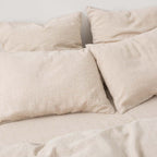 2 Fundas de Almohada de Lino - Rayas Blancas - MOST - The Bradery