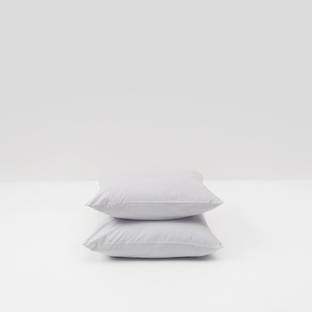 2 fundas de almohada de percal de algodón lavado con guijarros La mayoría de las fundas de almohada