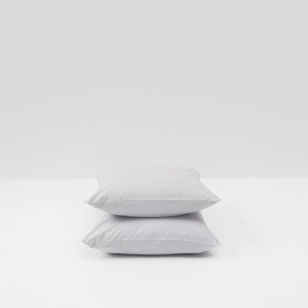 2 pillowcases in pebble washed cotton percale Most pillowcases
