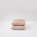 2 Satin Cotton Pillowcases - Clay - MOST - The Bradery