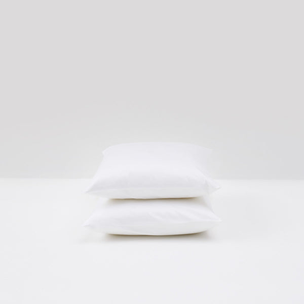 2 Taies D'Oreiller En Satin De Coton - Blanc - MOST - The Bradery