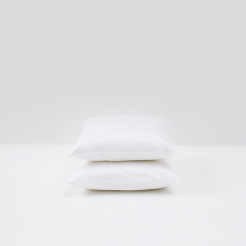 2 Satin Cotton Pillowcases - Blanc - MOST - The Bradery