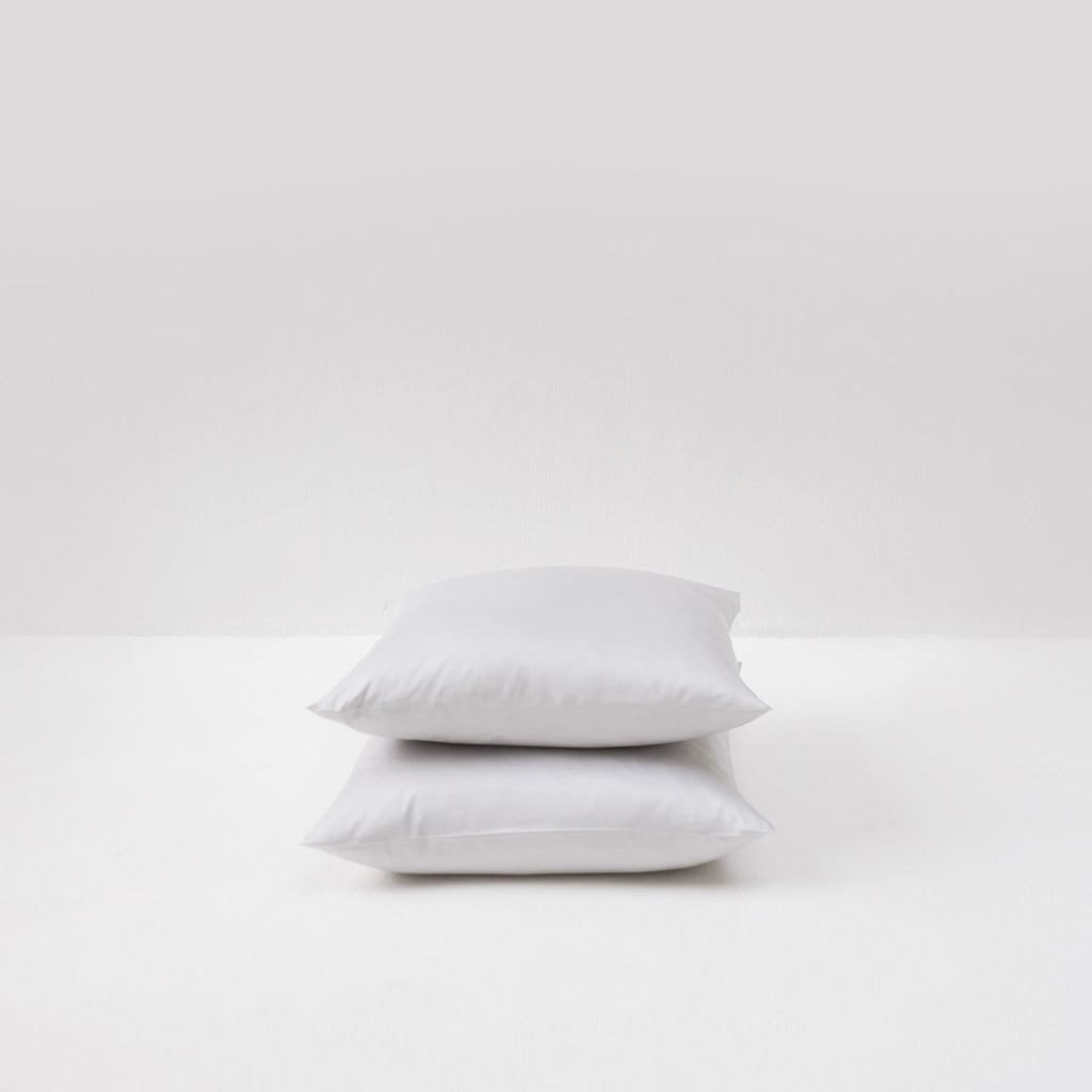 2 fundas de almohada de satén de algodón - Pebble - MOST - The Bradery