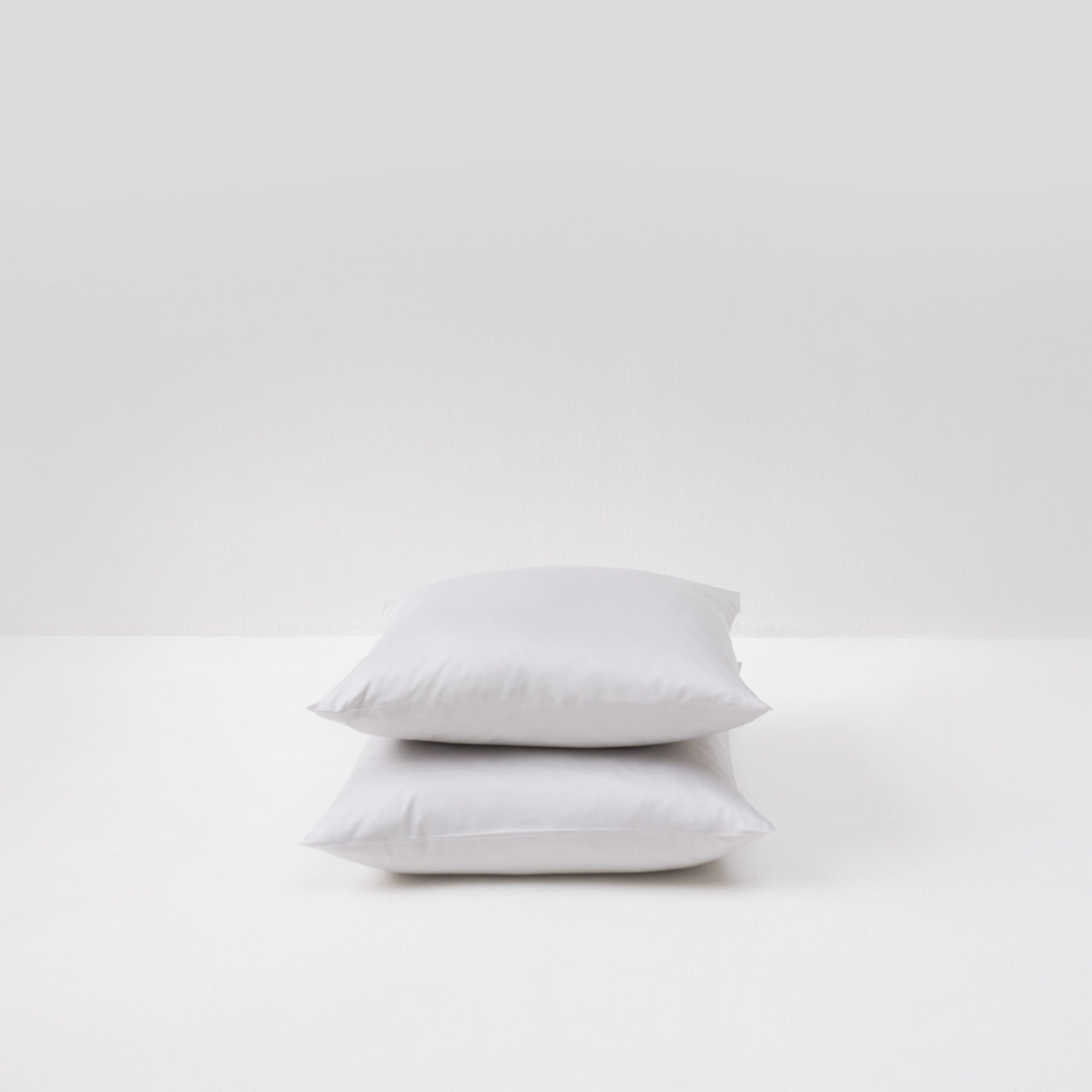 2 fundas de almohada de satén de algodón - Pebble - MOST - The Bradery