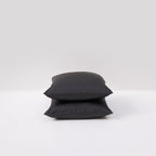2 fundas de almohada de satén de algodón - Grafito - MOST - The Bradery