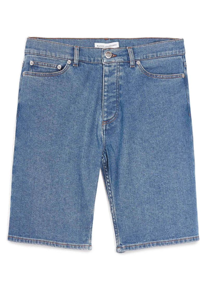 Maison Standards - Bermudas en Denim Eco-Wash - Denim - Raw Hombre