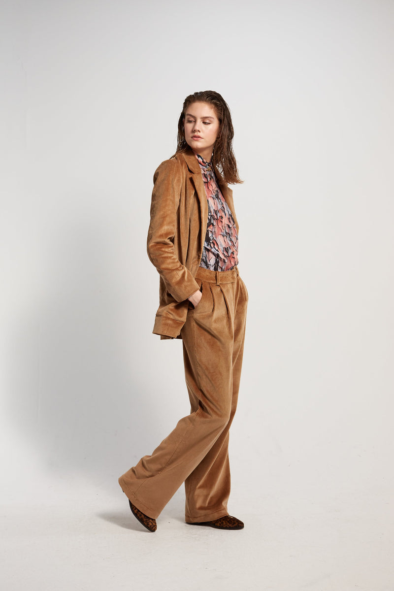 Pantalon Moor - Velours Caramel