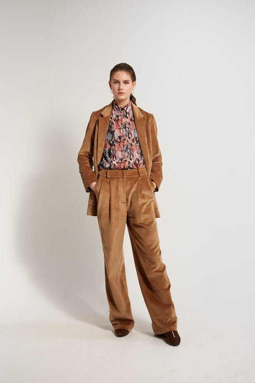 Pantalon Moor - Velours Caramel