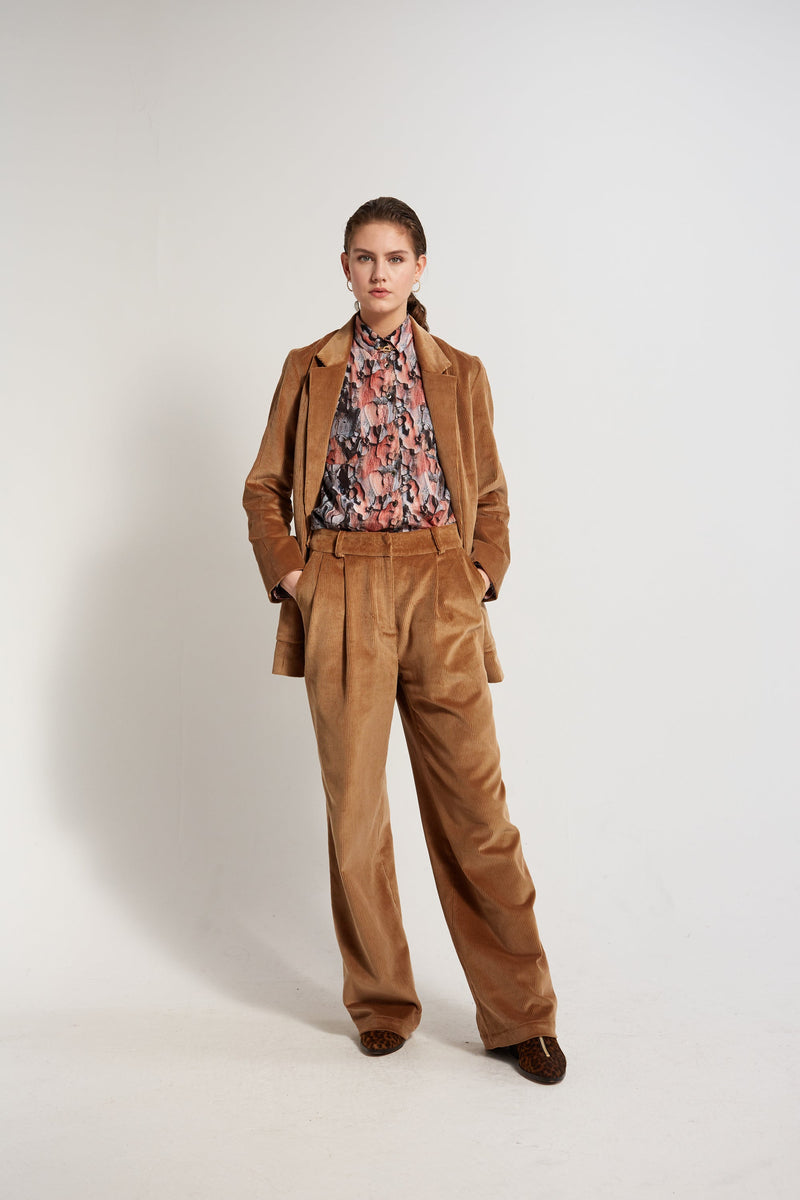 Pantalon Moor - Velours Caramel