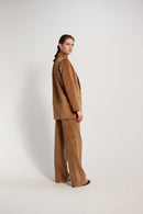 Blazer grande Sonny Crockett - Terciopelo caramelo