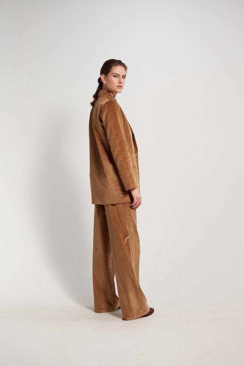 Blazer grande Sonny Crockett - Terciopelo caramelo