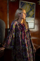 Sperone Purple Lichen Print Dress